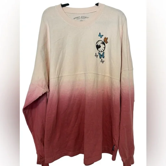 San Diego Zoo Safari Park Butterfly Spirit Jersey - Pink Ombré Dip Dye Size XXL - Picture 3 of 4